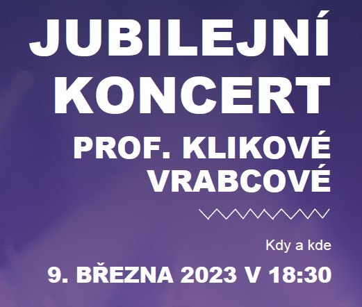 Plakát jubilejní koncert